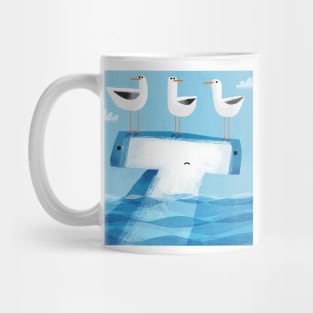 Hammerhead with pesky gulls Mug